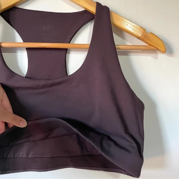 437 The Essentials Sports Bra in Espresso Large - Picture 3 of 7